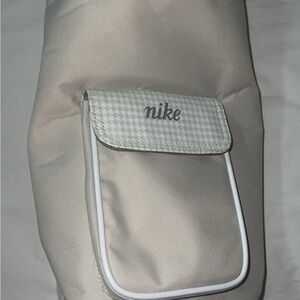 Nike Zippered 18” Beige Duffle with Flap Pocket